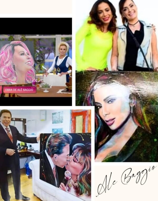 Quadro pintado pela artista plástica dos famosos, Ale Baggio