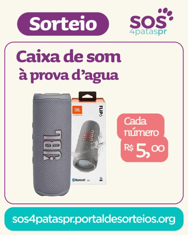 Caixa de Som Portátil Bluetooth JBL Flip 6